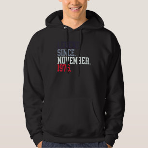 Sudadera Leyenda Desde Noviembre De 1976 Para Hombres Mujer