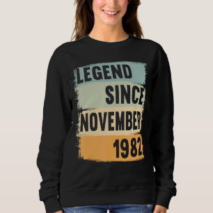 Sudadera Leyenda desde noviembre de 1982 40 años 40 años 40