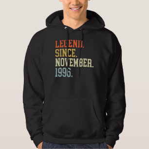 Sudadera Leyenda Desde Noviembre De 1996 Para Hombres Mujer