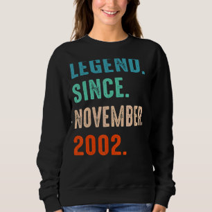 Sudadera Leyenda desde noviembre de 2002 20º cumpleaños 20