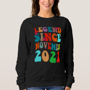 Sudadera Leyenda desde noviembre de 2021 Viejo Cumpleaños R