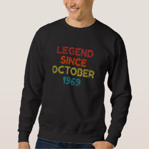Sudadera Leyenda desde octubre de 1969 Cumpleaños Retro