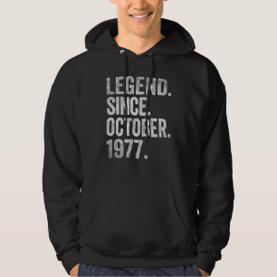 Sudadera Leyenda desde octubre de 1977 45 años de edad 45º 
