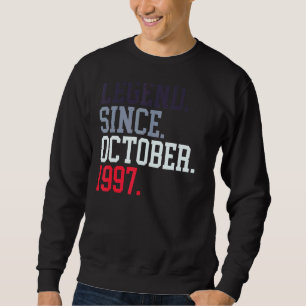 Sudadera Leyenda Desde Octubre De 1997 Para Hombres Mujeres