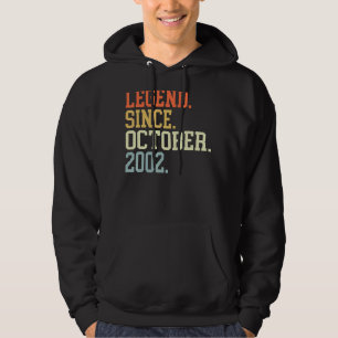 Sudadera Leyenda Desde Octubre De 2002 Para Hombres Mujeres