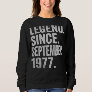 Sudadera Leyenda desde septiembre de 1977 45 años de edad 4