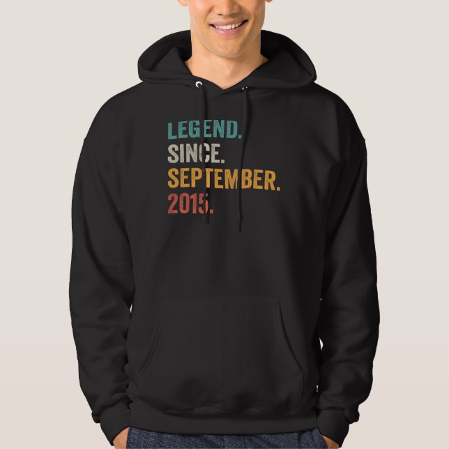 Sudadera Leyenda desde septiembre de 2015 7º cumpleaños 7º  (Anverso)