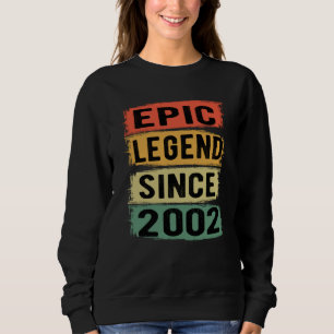 Sudadera Leyenda Épica Desde 2002 Regalo de Cumpleaños Vint