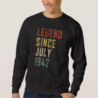 Sudadera Leyenda masculina de 80 años desde julio de 1942 8