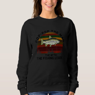 Sudadera Leyenda Mítica del Hombre de la Pesca de Salmón PO