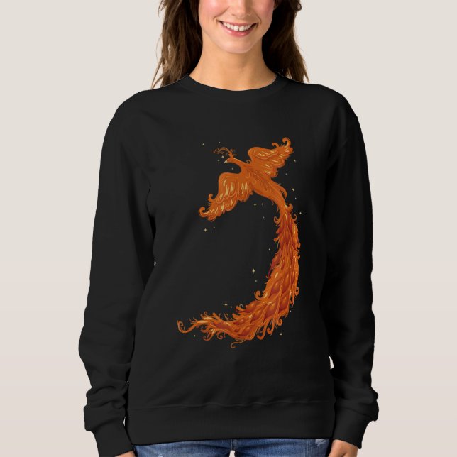 Sudadera Leyenda mítica Flying Phoenix Flames Mythólogo (Anverso)
