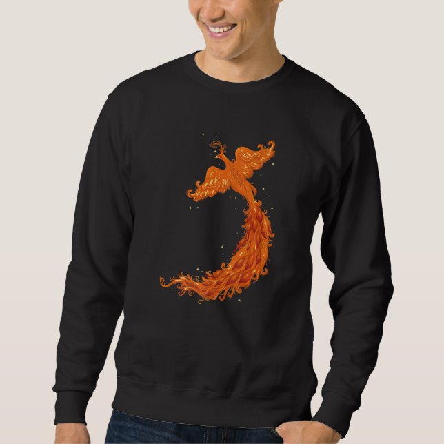 Sudadera Leyenda mítica Flying Phoenix Flames Mythólogo (Anverso)