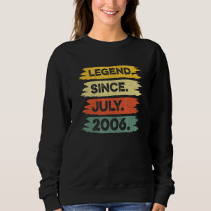 Sudadera Leyenda retro vintage de 16 años desde julio de 20