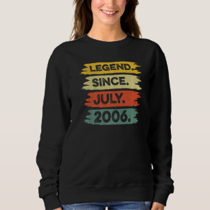 Sudadera Leyenda retro vintage de 16 años desde julio de 20