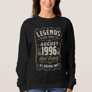 Sudadera Leyendas Agosto 1996 26 años 26 cumpleaños