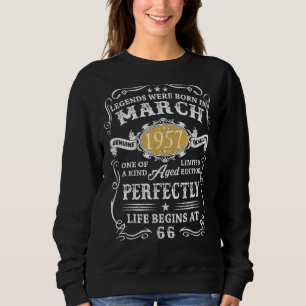 Sudadera Leyendas antiguas de 66 años de edad Nacidas en ma