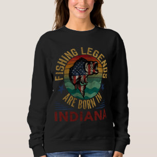 SUDADERA LEYENDAS DE PESCA NACEN EN INDIANA