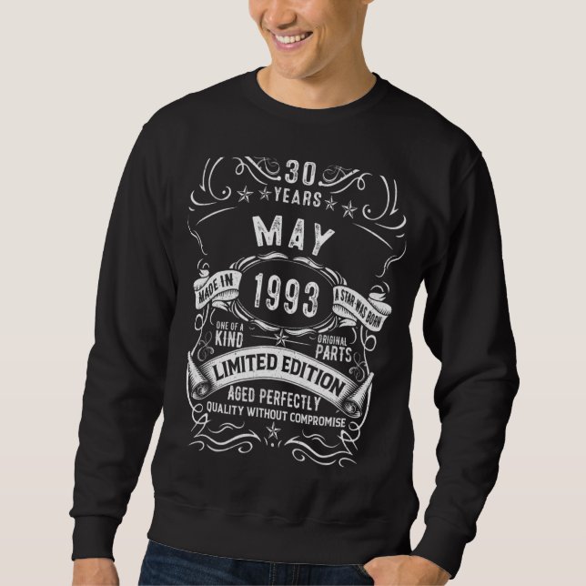 Sudadera Leyendas de regalo de cumpleaños número 30 años na (Anverso)