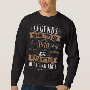 Sudadera Leyendas Nacidas En 1970 52º Cumpleaños 52 Años