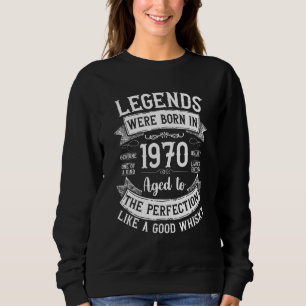 Sudadera Leyendas Nacidas En 1970 Como Una Buena Leyenda Wh