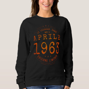 Sudadera Leyendas Nacidas En Abril De 1963 59º Cumpleaños 5