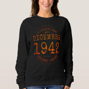Sudadera Leyendas Nacidas En Diciembre De 1942 80º Cumpleañ