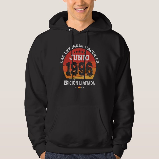 Sudadera Leyendas Nacidas En Junio De 1996 26º Cumpleaños 2 (Anverso)