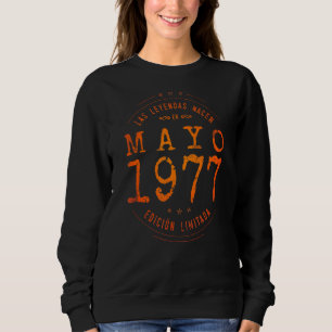 Sudadera Leyendas Nacidas En Mayo De 1977 45º Cumpleaños 45