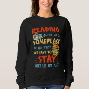 Sudadera Leyendo el mes de la biblioteca de libros de lectu