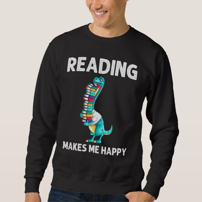 Sudadera Leyendo libros para hombres lectores de libros de  (Anverso)