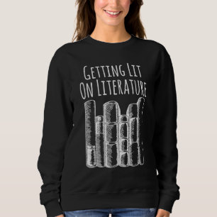 Sudadera Leyendo Nerd Quedándose Iluminado En La Literatura