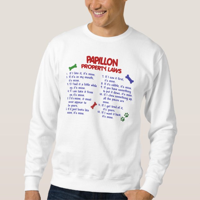 Sudadera Leyes 2 de la propiedad de PAPILLON (Anverso)