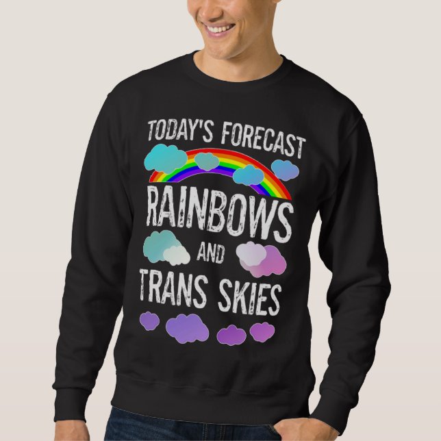 Sudadera LGBGTQ Transgender Pride Month Parade Rainbows Tra (Anverso)