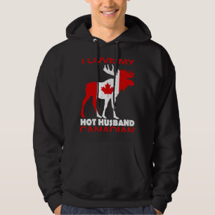 Sudadera LgBN I Love Husband Canadian Maple Leaf Animal Can