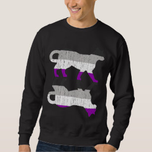 Sudadera Lgbt Ace Pride Asexualidad Bandera Mascota Gato An