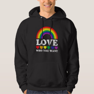 Sudadera Lgbt Amo Arcoiris A Quien Quieres Orgullo Lesbiano