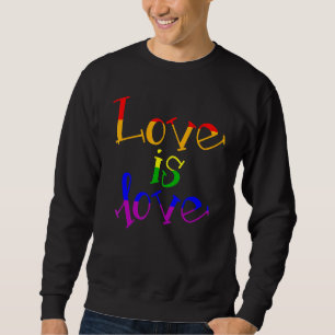 Sudadera Lgbt Apoya El Orgullo Arcoiris El Amor Es El Amor