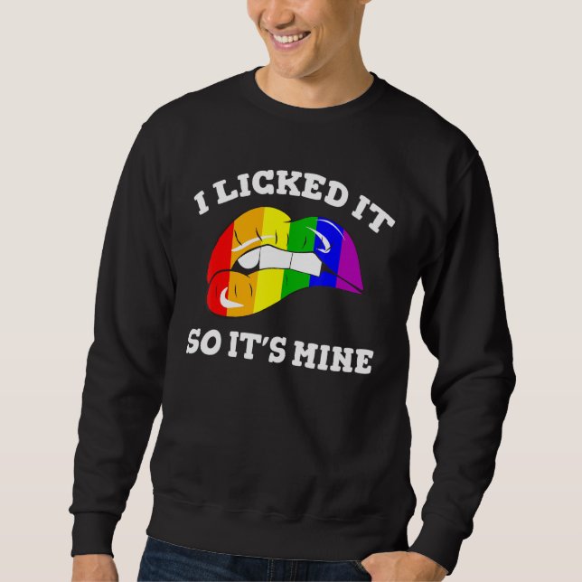 Sudadera Lgbt Apoyo El Orgullo Arcoiris Lo Lancé Así Que Es (Anverso)
