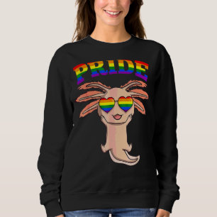 Sudadera Lgbt Axolotl Orgullo Gay Arcoiris Lgbtq Cute Amphi