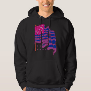 Sudadera Lgbt Bi Orgullo Bisexualidad Bandera Estadounidens