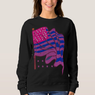 Sudadera Lgbt Bi Orgullo Bisexualidad Bandera Estadounidens