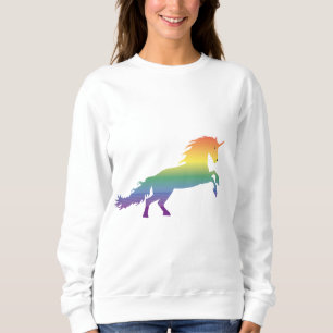Sudadera Lgbt del unicornio del arco iris