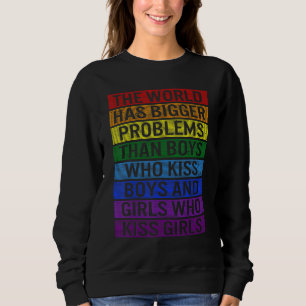 Sudadera Lgbt El Mundo Tiene Problemas Más Grandes Que Gay 