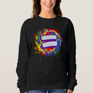 Sudadera Lgbt Equal Rótulo Paint Swirl Rainbow Art Gay Lesb