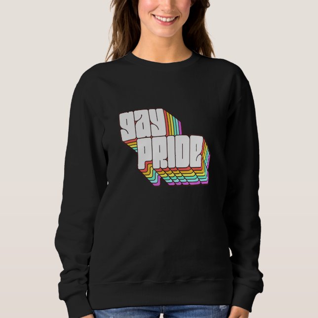 Sudadera Lgbt Flag Gay Pride Mes Lluvia Arcoiris Transgéner (Anverso)