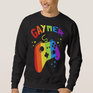 Sudadera Lgbt Gamer Gaymer Orgullo Gay Arcoiris Gamepad Lgb