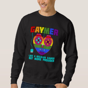 Sudadera Lgbt Gamer Y Gaymer Como Un Jugador Regular Pero M