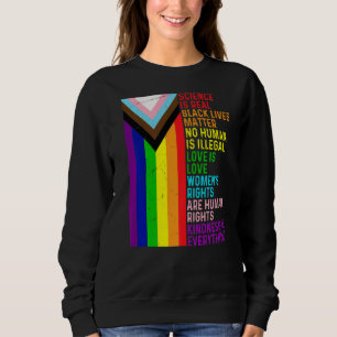 Sudadera Lgbt La Ciencia Gay Lesbiana Es Real Blm Love Is L