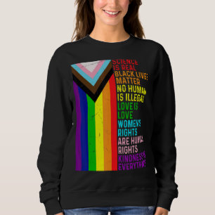 Sudadera Lgbt La Ciencia Gay Lesbiana Es Real Blm Love Is L