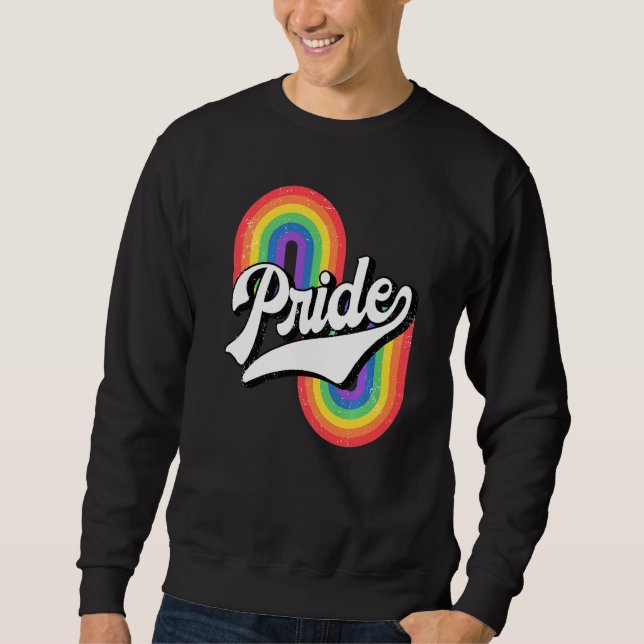 Sudadera Lgbt Lgbt Orgullo retro Lesbiana Bisexual Lgbt (Anverso)